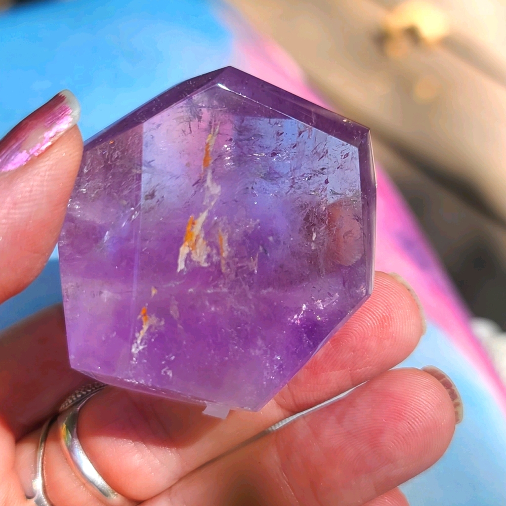 COPY - Hexagonal Chunk of Amethyst p4 - Picture 1 of 13